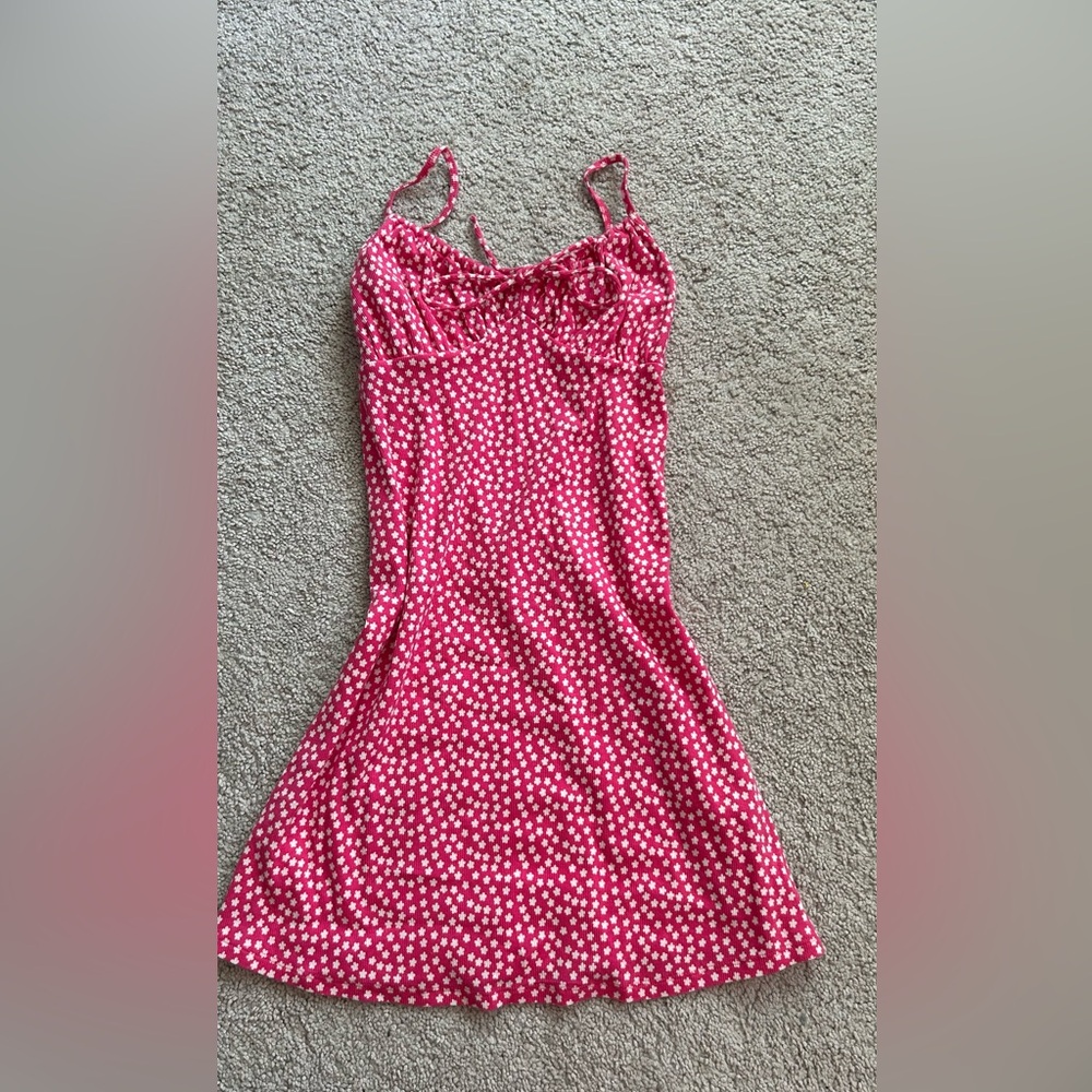 American Eagle Outfitters Pink and White Top
